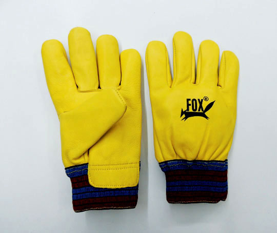 Fleece Lined Hide Grain Drivers Gloves